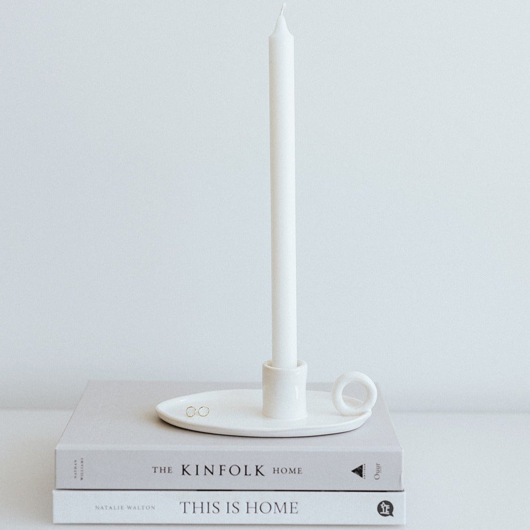 alma barru candlestick white